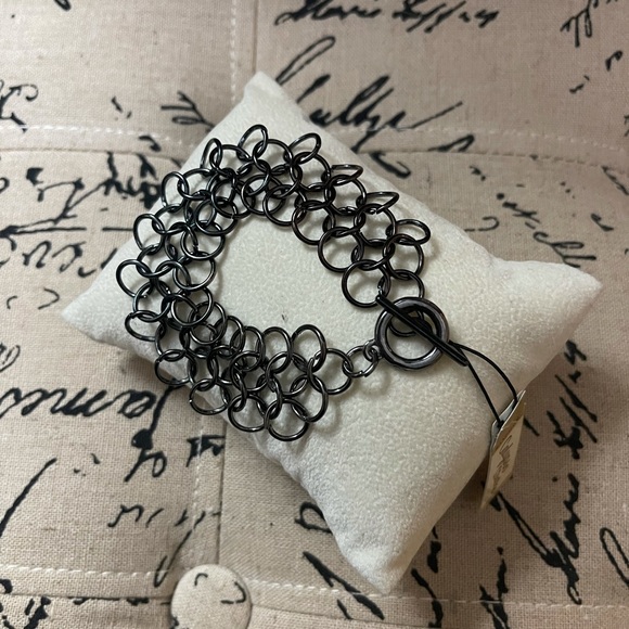 Black link bracelet - Picture 2 of 4